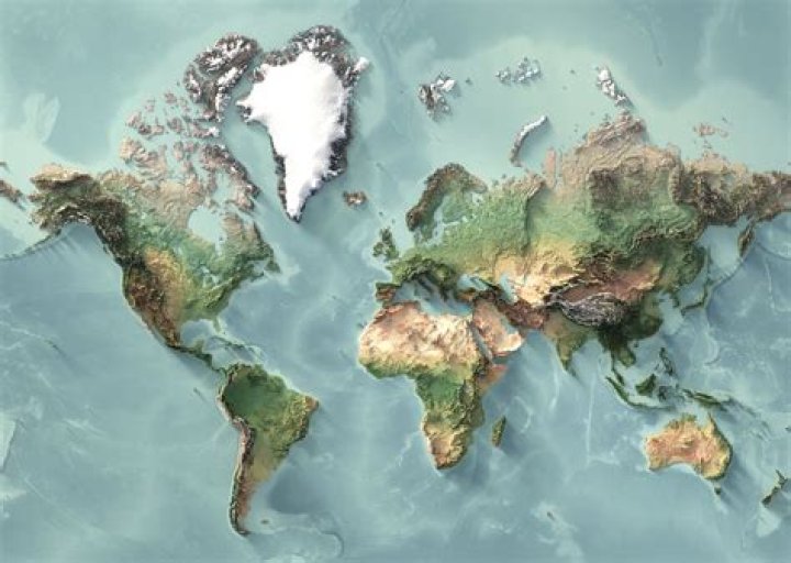 a relief map is different than a physical map in that
