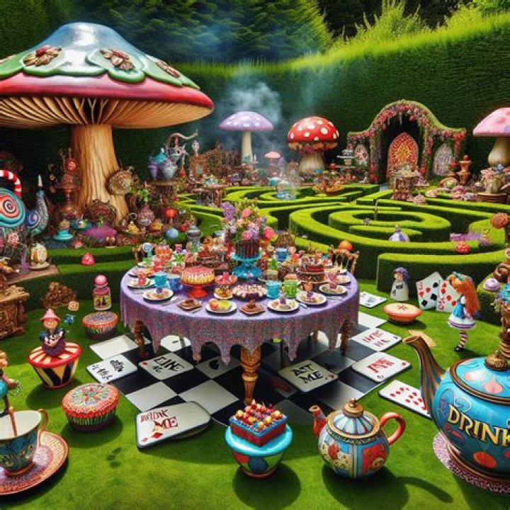 alice in wonderland setting