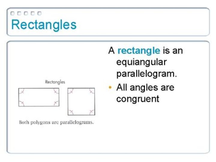 an equiangular parallelogram