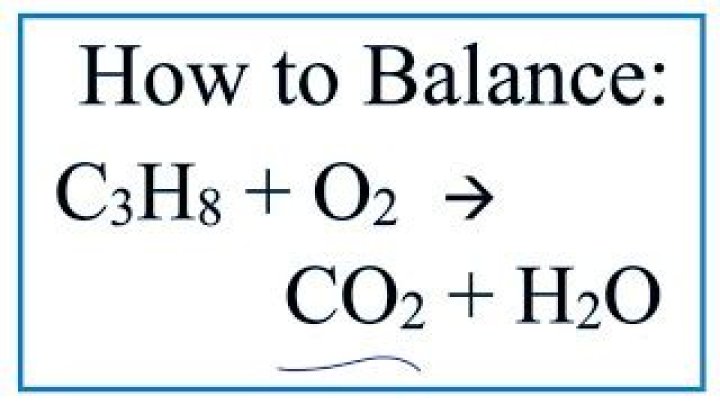 c3h8 o2 balanced equation