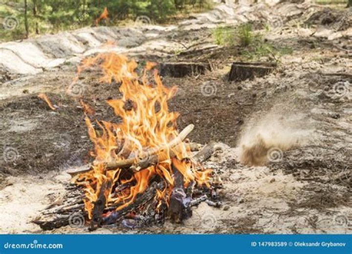 can sand catch on fire