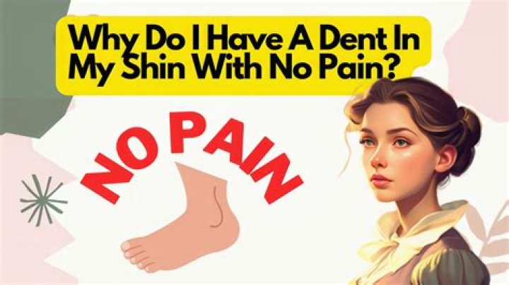 dent in shin bone