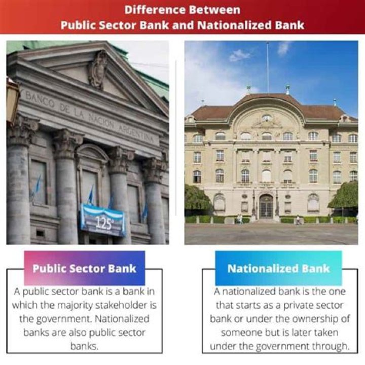 difference between nationalised bank and private bank