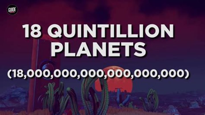 Does no man’s sky really have 18 quintillion planets?
