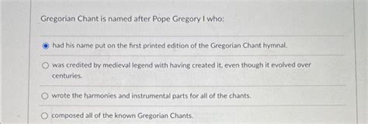 gregorian chant is named after pope gregory i who