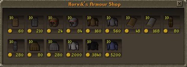 horvik’s armour shop