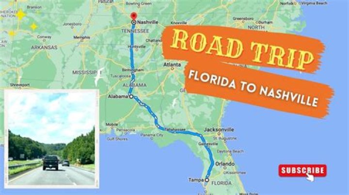 How far is it to Alabama to Florida?