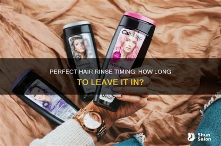 how long do you leave a rinse in your hair