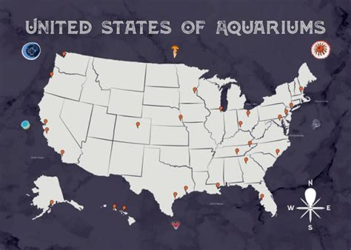 how many aquariums are in the us