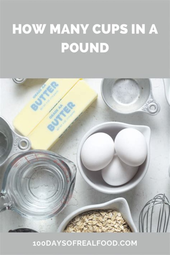 How many cups of flour are in a pound?