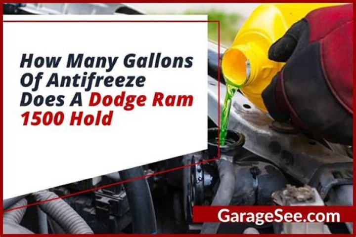 how many gallons of antifreeze does a dodge ram 1500 hold