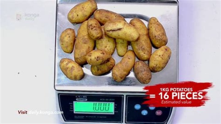 how many potatoes is 1kg