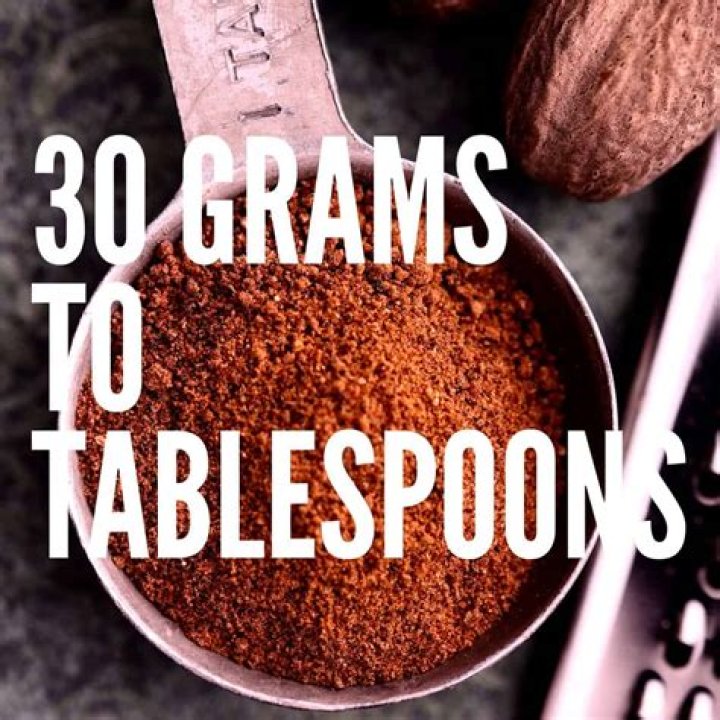 How many tablespoons is 30 grams coffee?