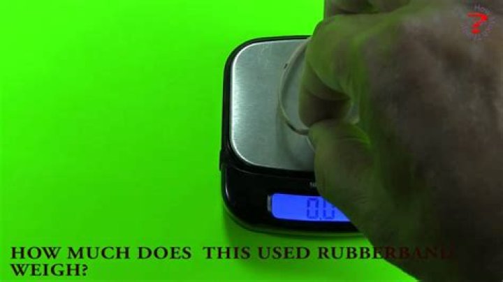 how much does a rubber band weigh
