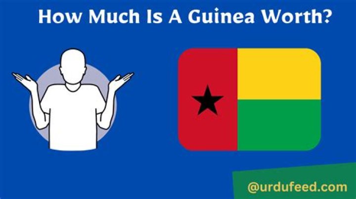 how much is a guinea worth in 2020