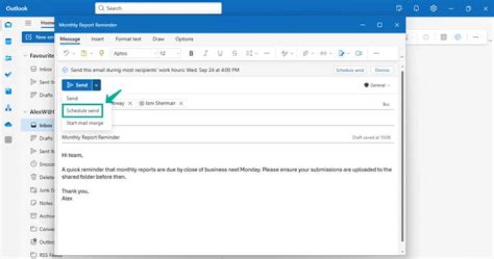 how to fake an email sent date outlook