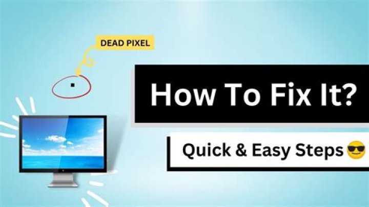 how to get rid of dead pixels