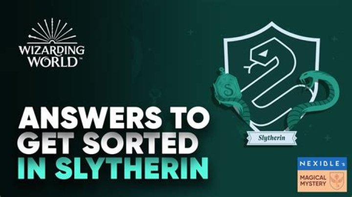how to get slytherin on pottermore