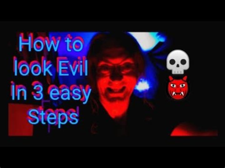 how to look evil