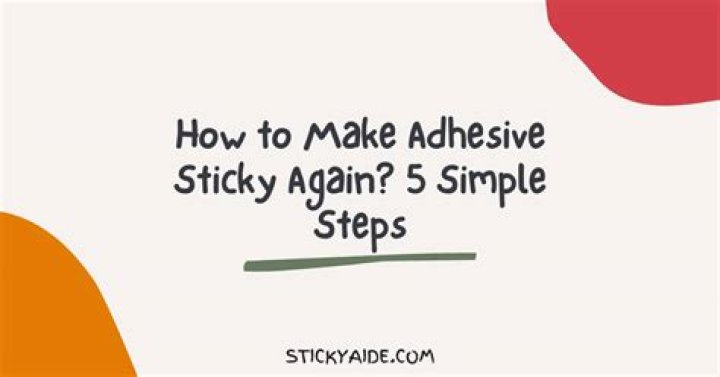 how to make sticky toys sticky again