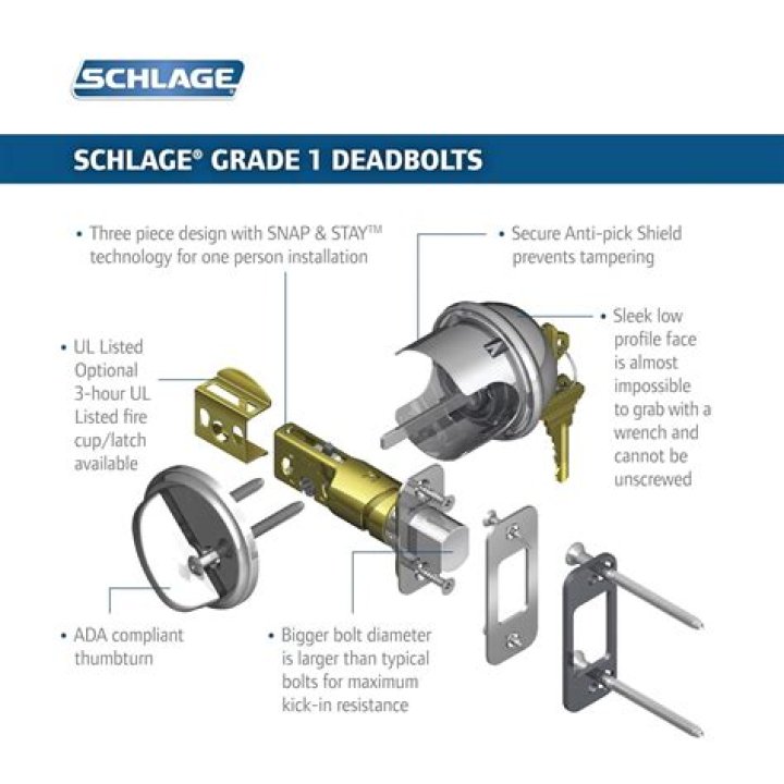 how to remove schlage single cylinder deadbolt