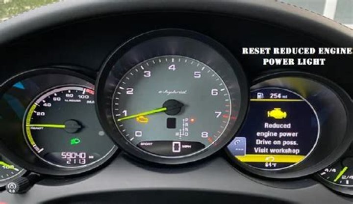 how to reset reduced engine power light
