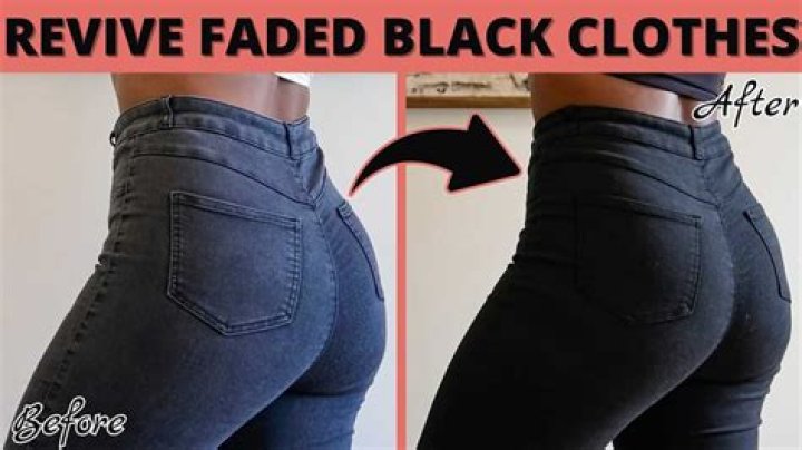 how to restore faded black jeans without dye