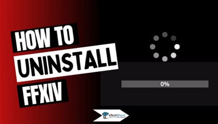 how to uninstall ffxiv