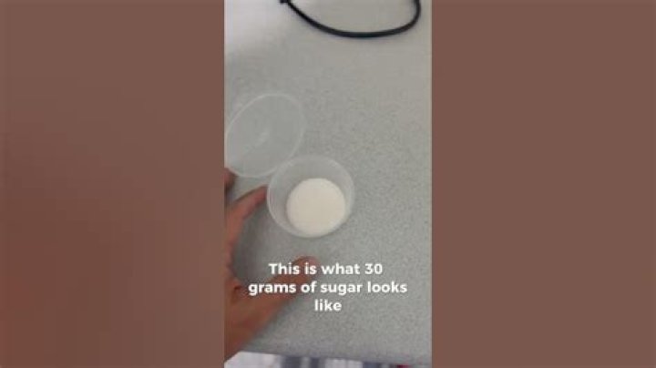 Is 30 grams of sugar a lot?
