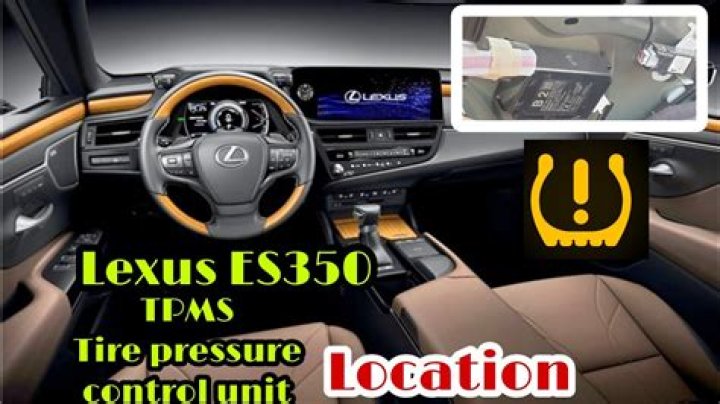 lexus es 350 tire pressure reset button