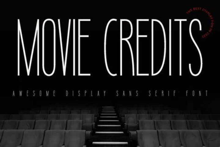 movie ticket font