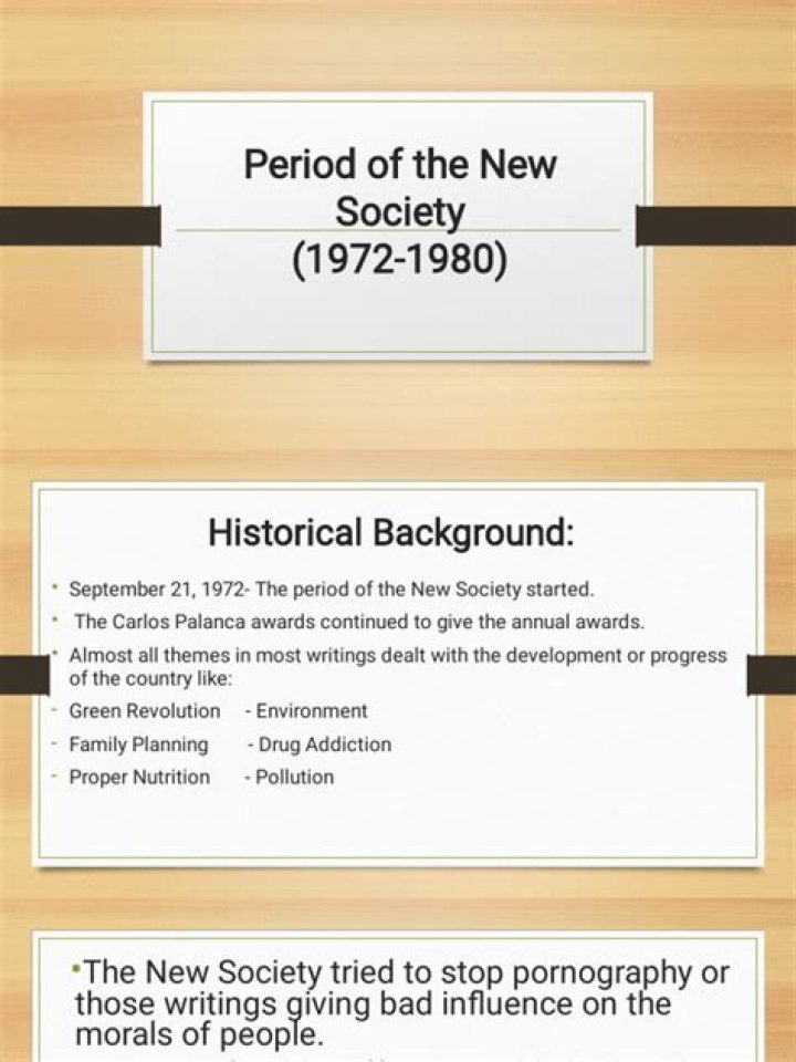 period of new society