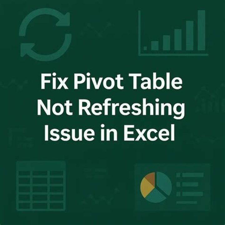 pivot table not refreshing