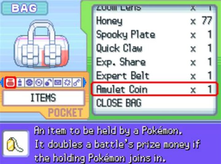 pokemon platinum amulet coin