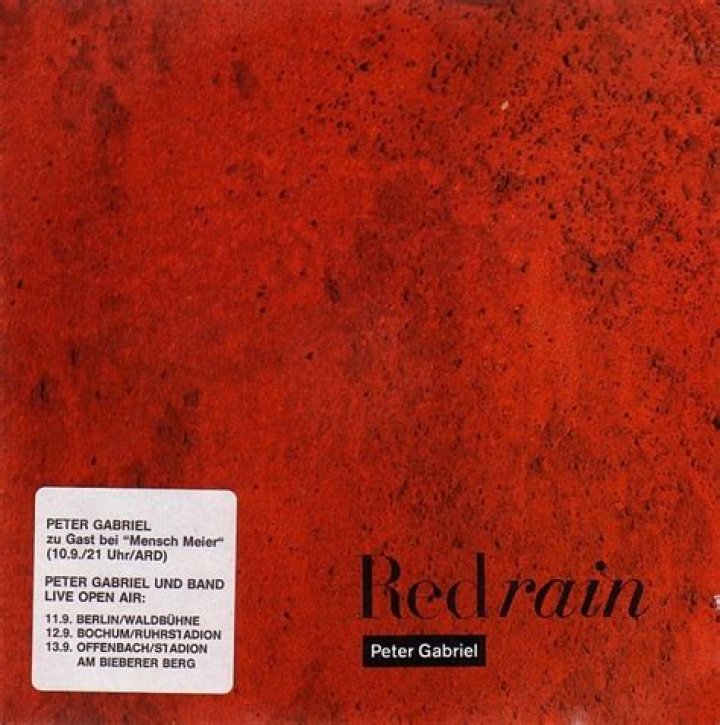 red rain peter gabriel meaning