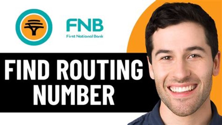 routing number fnb south africa