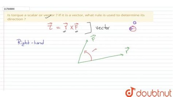 torque is scalar or vector