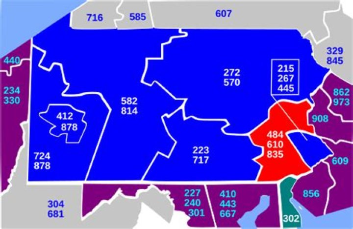 What area code is 484?