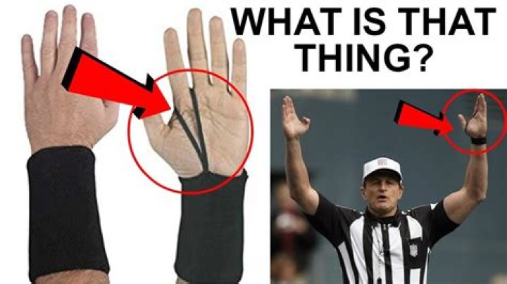what do football refs wear on their wrists