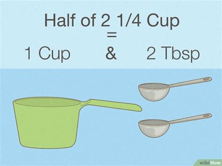 What is half of five and a half cups?