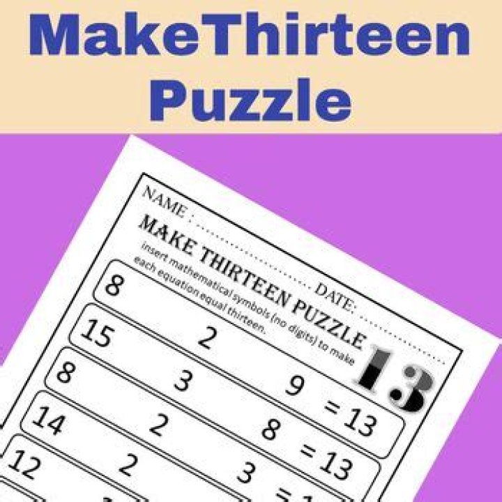 What is half of thirteen puzzle?