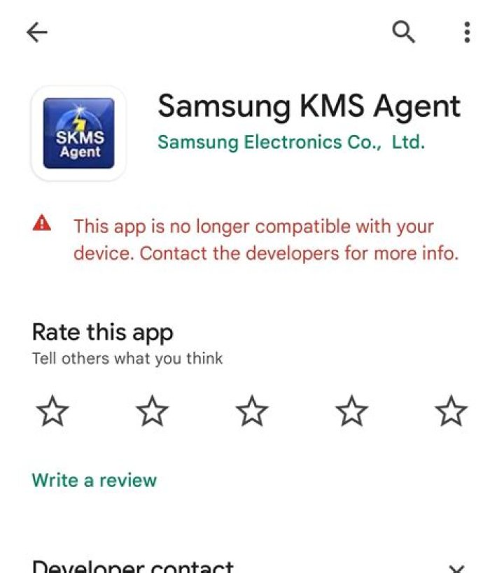 what is samsung kms agent used for