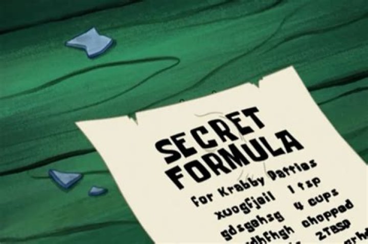 What is the Krusty Krab secret formula?