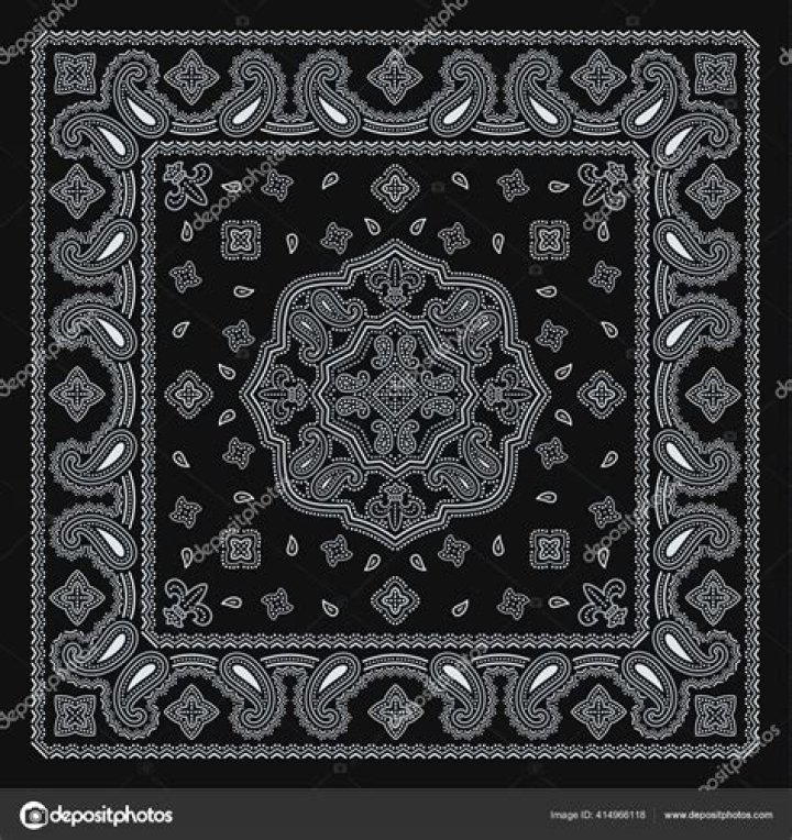What is the meaning of a black bandana?