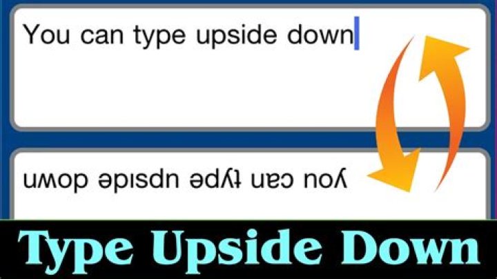 What language has upside down letters?