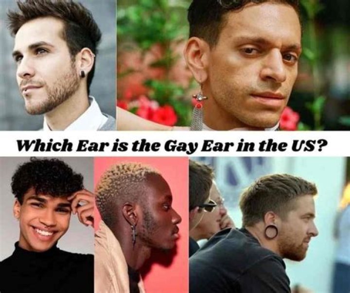 what side is the gay side for earrings
