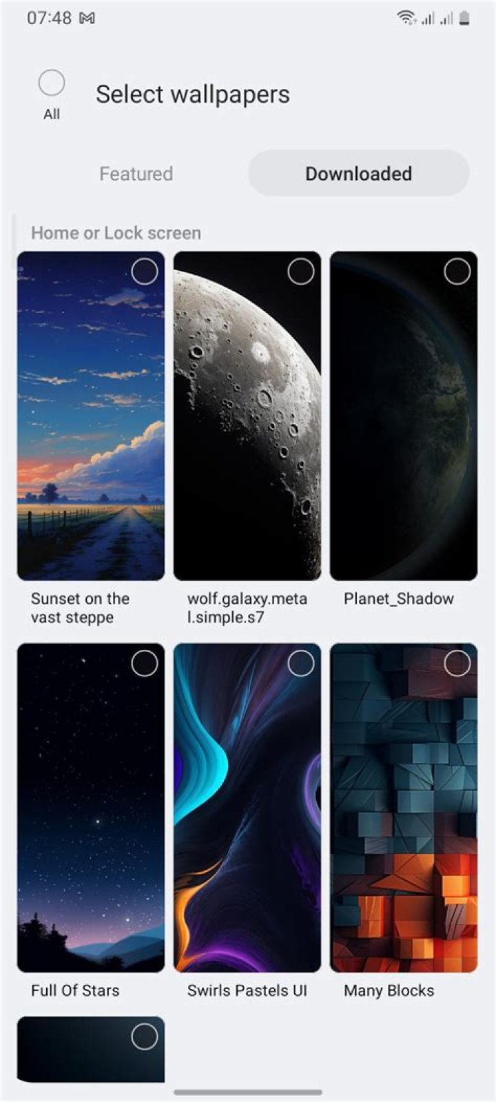 where are samsung wallpapers stored