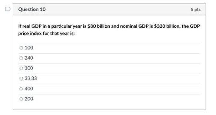 Which of the following is true if real GDP in year 1 is $5000 and in Year 2 $5200?