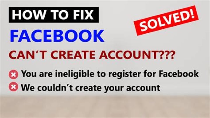 you are ineligible to register for facebook