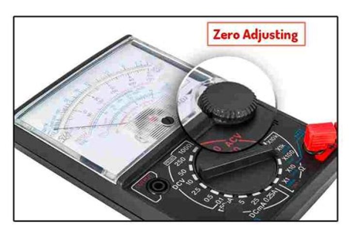 zero ohm adjustment knob